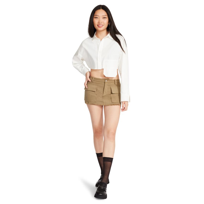 Olive Steve Madden Jordan Women\'s Skirts | PH 2130NLD